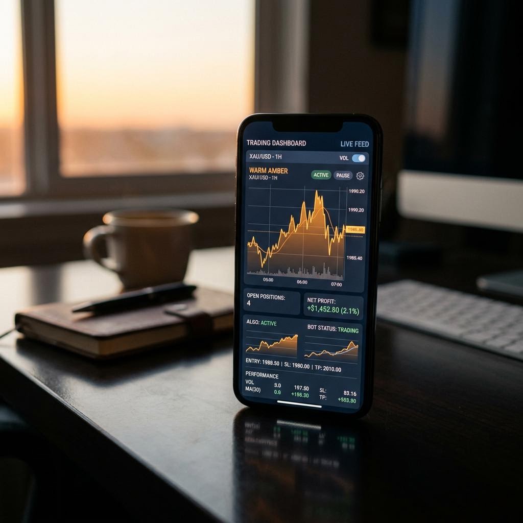 Rialzoranza dashboard operativa per smartphone
